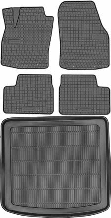 OEM Juego De Alfombrillas De Goma Para Coche Y Maletero Para Opel Astra Iii H Kombi (2004-2009)