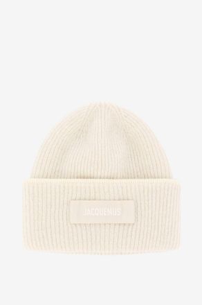 Jacquemus Rippstrickm&uuml;tze aus Alpaka Le Bonnet Gros Grain
