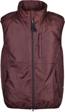 Aspesi Nylon Gilet - Heren - Bodywarmers - Rood - S - Nylon - Jassen