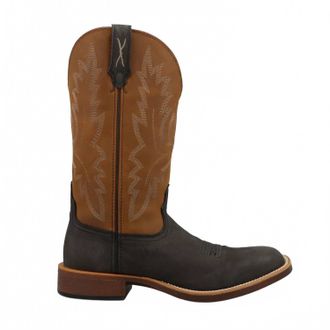 Twisted X Boots Mens 13 Top Hand Boots In Forged Iron And Pecan