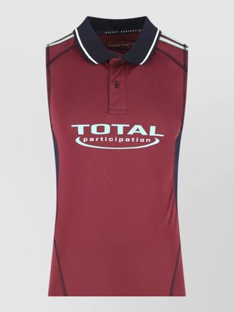 Martine Rose polo shirt short sleeves contrast trim detail