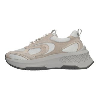 Emanuelle Vee Schoenen, Dames, Beige, 39 EU, Leer, Sneakers