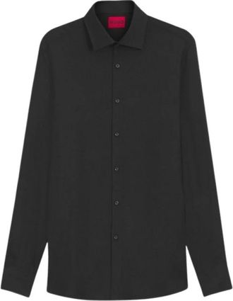 HUGO BOSS Shirts > Casual Shirts - Heren - Casual Overhemden - Zwart - XL - Overhemden
