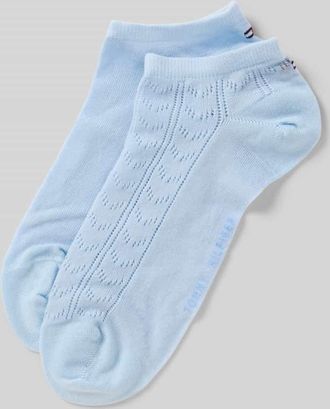 Tommy Hilfiger Sneaker-Socken aus Lyocell-Mix im 2er-Pack in Hellblau, Gr&ouml;&szlig;e 35-38
