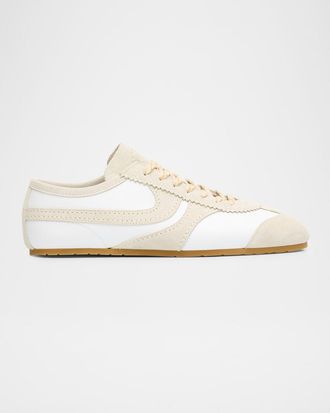 Dries Van Noten Men & apos;s Retro Leather and Suede Low-Top Sneakers