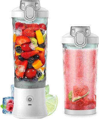 OEM Licuadora Port&aacute;til De 600 Ml, Vaso Dosificador De Tama&ntilde;o Personal Para Batidos Y Smoothies Con 6 Cuchillas, 150 Vatios, Resistente Al Agua