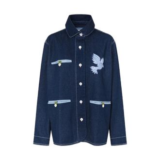 Lollys Laundry Jassen, Dames, Blauw, M, Denim, Denim Jacket