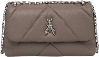Patrizia Pepe Gewatteerde Schoudertas - Dames - Schoudertassen - Bruin - ONE Size - Leer - Tassen