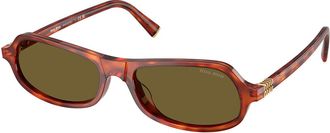 Miu Miu MUB10SU 11P09Z Womens Sunglasses Tortoiseshell Size 55