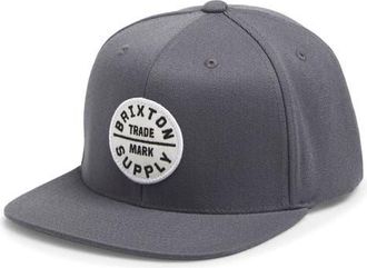 Brixton Oath III Snapback Baseball Cap in Future Grey at Nordstrom