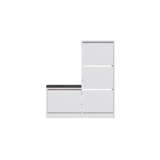 Calicosy Mueble Para Zapatos 4 Puertas L105 Cm - Dude