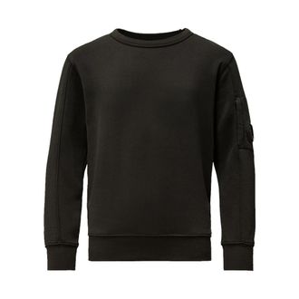 C.P. Company Diagonal Fleece Lens Crew Neck Sweatshirt - Dames - Sweatshirts - Zwart - 5XL - Katoen - Hoodies & sweatvesten