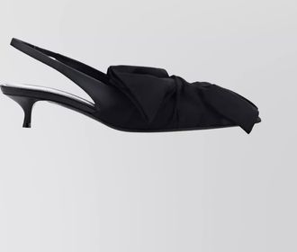 Balenciaga chemise bow lambskin pumps