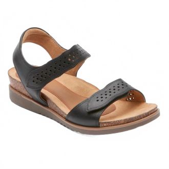 Cobb Hill Womens May Wave Strap Sandal In Black