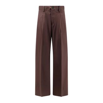 Laneus Wide Trousers, male, Brown, Size: M Wide Trousers