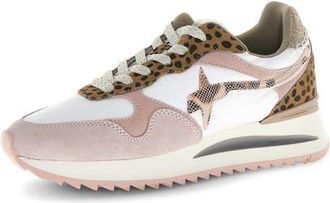 W6YZ Yak Mixed Media Sneaker in Beige White at Nordstrom, Size 10Us