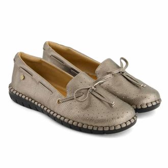 Andrea Womens Soft Padded Flats In Antimony