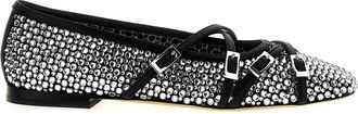 Mach & Mach Crystal Net Ballet Flats