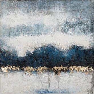 Schubiger M&ouml;bel Bild Farbkomposition in Weiss und K&ouml;nigsblau 1