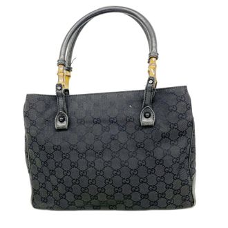 Gucci Black Canvas Tote Bag (Pre-Owned)
