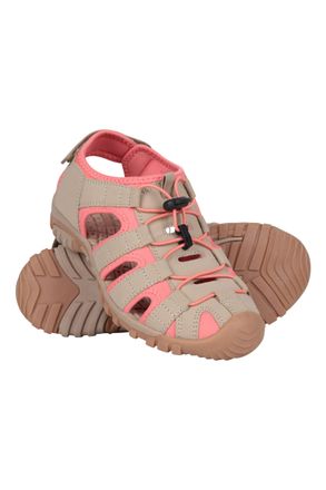 Mountain Warehouse Trek Womens Shandal - Neoprene Lining Shoes Sandals, Durable Outsole, Ladies Beach Footwear, Adjustable - For Spring Summer Walking & Outdoors Beige A