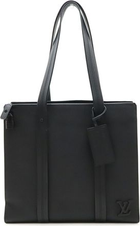 Louis Vuitton Black Noir Leather Tote Bag (Pre-Owned)