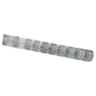Berkfield Home Field Fence 1x50 m Galvanised Steel in Silver