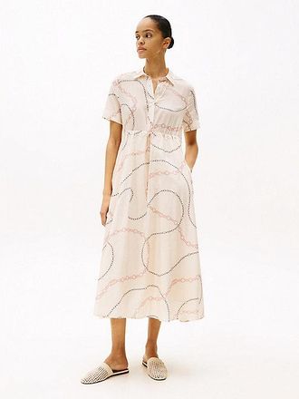 Tommy Hilfiger Print Maxi Shirt Dress