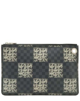 Louis Vuitton Black Damier Graphite Pochette Jour Pm (Authentic Pre-Loved)