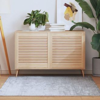 vidaXL Puertas De Armario De Lamas 2 Uds Madera De Pino 61,5x59,4 Cm Vidaxl