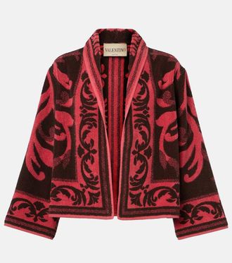 Valentino Cotton terry jacquard jacket