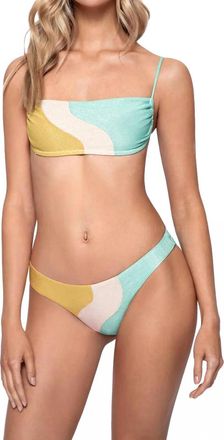 PQ Swim Colorblock Bikini Top In Luna Wave
