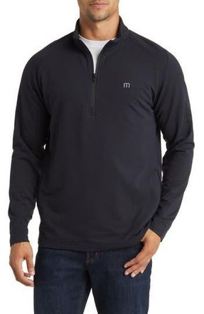 Travis Mathew Valiant Quarter Zip Pullover in Black at Nordstrom Rack, Size Xx-Large