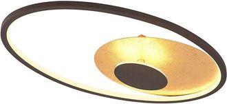 Lindby Lindby Lámpara de techo LED Feival en Marrón Metal