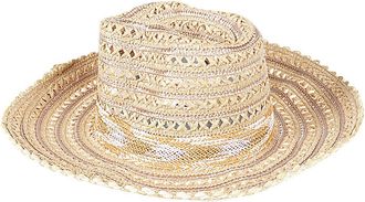 Exquisite J Raffia Sombrero Hat