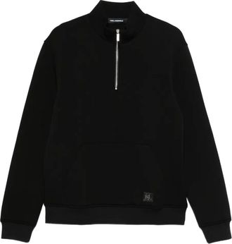 Karl Lagerfeld Felpa con zip - Nero