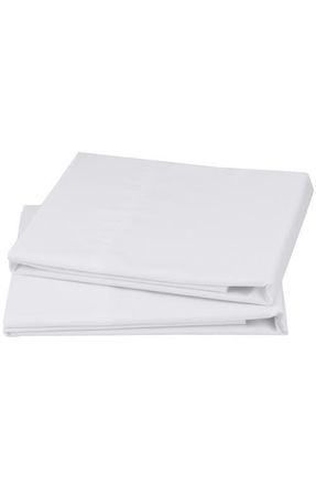 California Design Den Set of 2 Pillowcases - Signature Comfort 100% Egyptian Cotton Percale in Bright White at Nordstrom, Size Standard