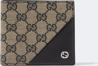 Gucci Interlocking G GG canvas bifold wallet