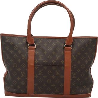 Louis Vuitton Weekend Gm Brown Canvas Handbag (Pre-Owned)