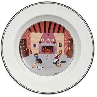 Villeroy & Boch Design Naif Piatto Fondo Camino, Porcellana, Bianco
