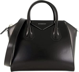 Givenchy Small Antigona Bag - Dames - Handtassen - Zwart - ONE Size - Katoen - Tassen