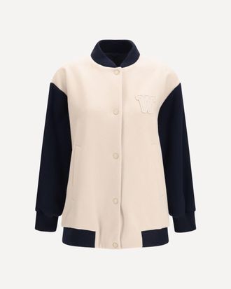 Weekend by Max Mara Oversized Bomber in double wool Female 40