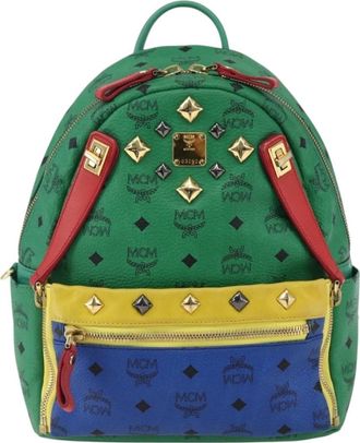 MCM Vintage Vicetos Backpack Pvc Leather Multicolour Pvc Backpack Bag (Pre-Owned)