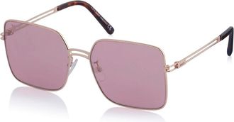 Bally Square Metal Zonnebrillen - Dames - Accessoires - Geel - Maat: ONE Size