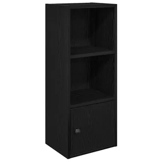 vidaXL Libreria Rovere Nero 31x24x77 Cm In Legno Multistrato - Vidaxl