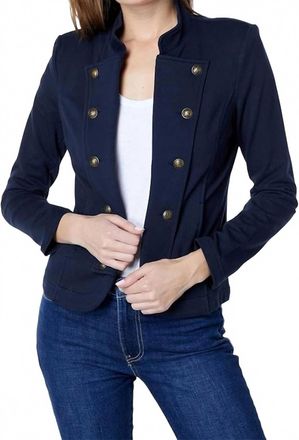 Tommy Hilfiger Womens Band Jacket - Plus In Navy