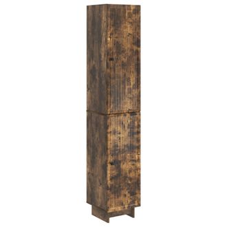 vidaXL Juego De Armarios 2 Uds. Roble Ahumado Madera De Ingenier&iacute;a Vidaxl