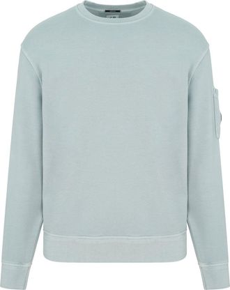 C.P. Company DIAGONAL FLEECE SWEATSHIRT Size: XXL, colour: BLUE