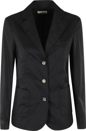 Myths Lightweight Black Blazer With Classic Lapel