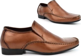 Generic Mens Slip On Shoes Size 6 Boys Shoes Size 9 Loafer Mens Formal Shoe Slip On Shoe Loafer Loafers Comfort Formal Work Sizes 6-12 Brown 12 UK